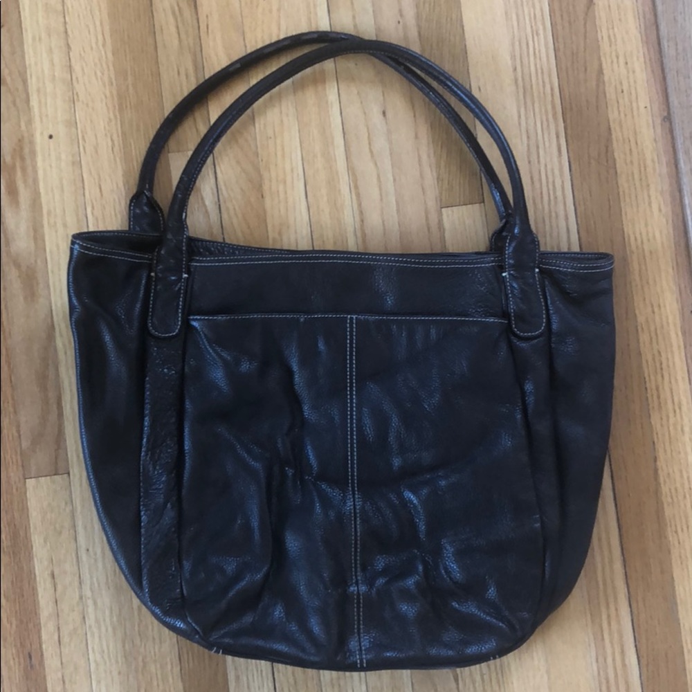 Large Tignanello chocolate bag
